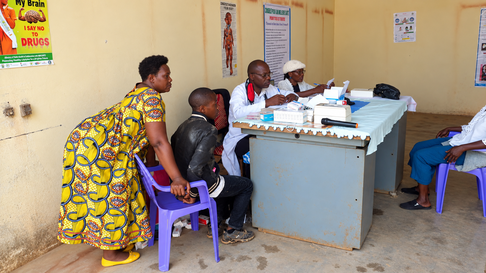 Consultation médicale au Centre La Vie CIPESS
